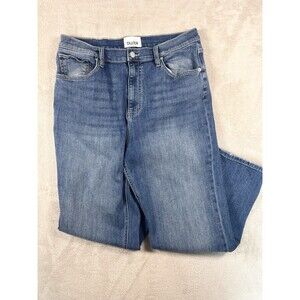 DU/ER Jeans Womens 32x28 Blue Girlfriend Performance Medium Wash Stretch Duer